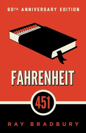 Fahrenheit 451 by Ray Bradbury, book cover
