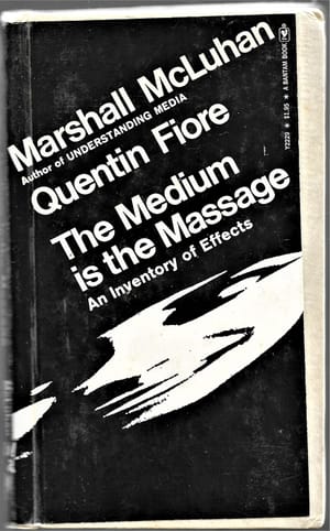 The Medium Is the Massage by Marshall McLuhan & Quentin Fiore, book cover