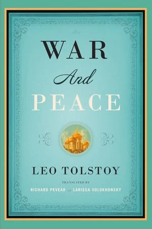 War and Peace by Leo Tolstoy, book cover