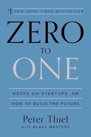 Zero to One by Peter Thiel, book cover