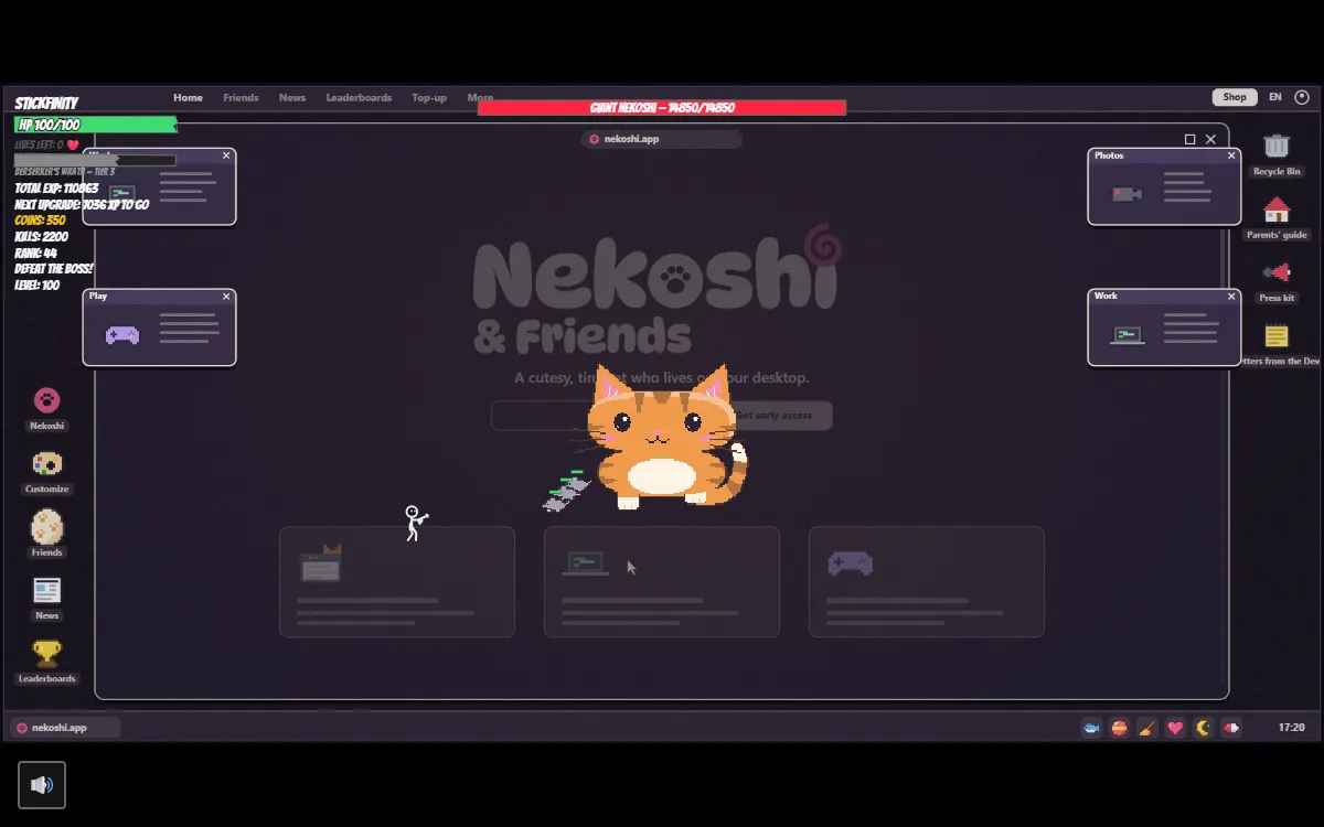 Giant Nekoshi fight